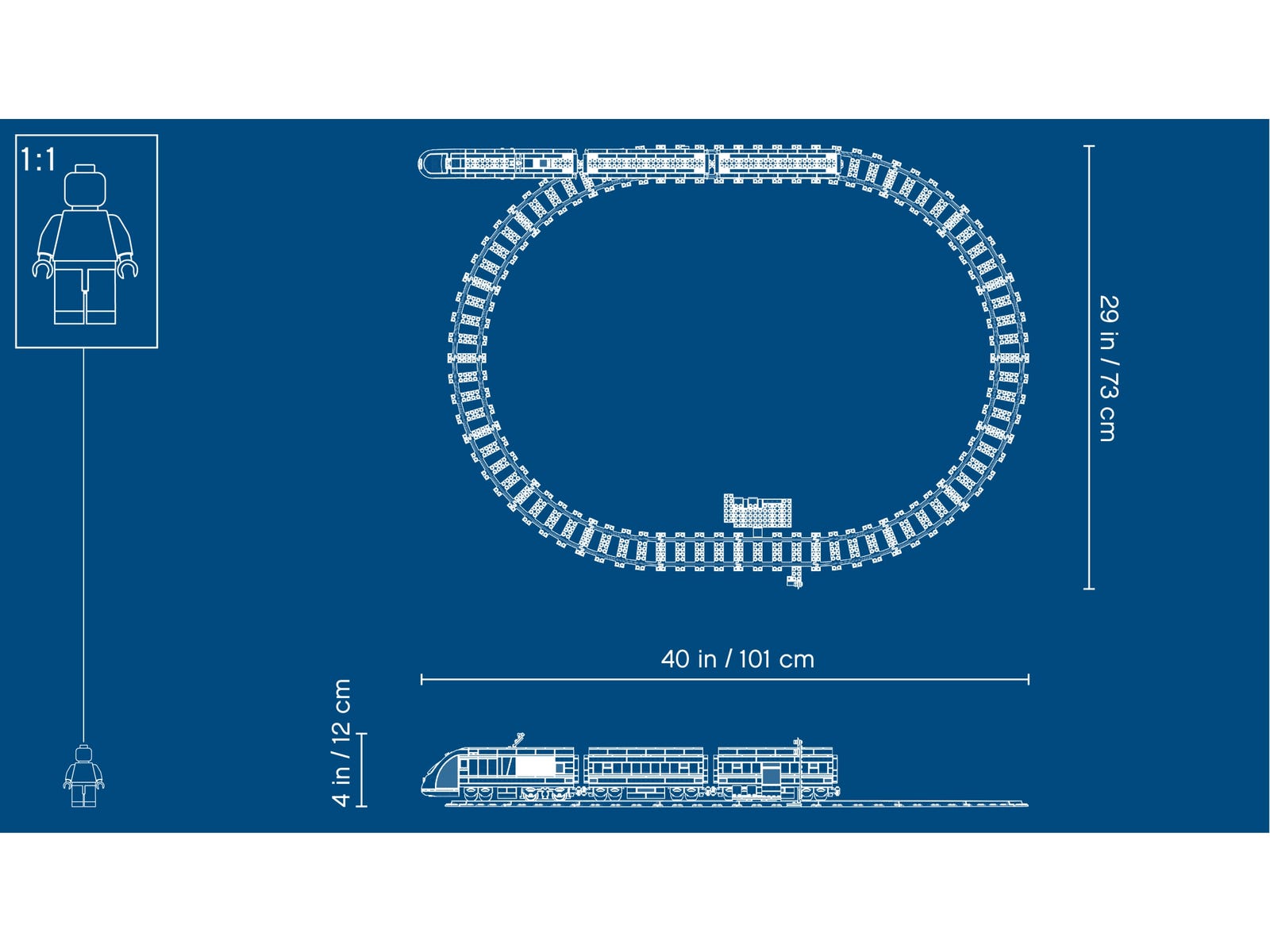 LEGO City Passagierstrein 60197 huren